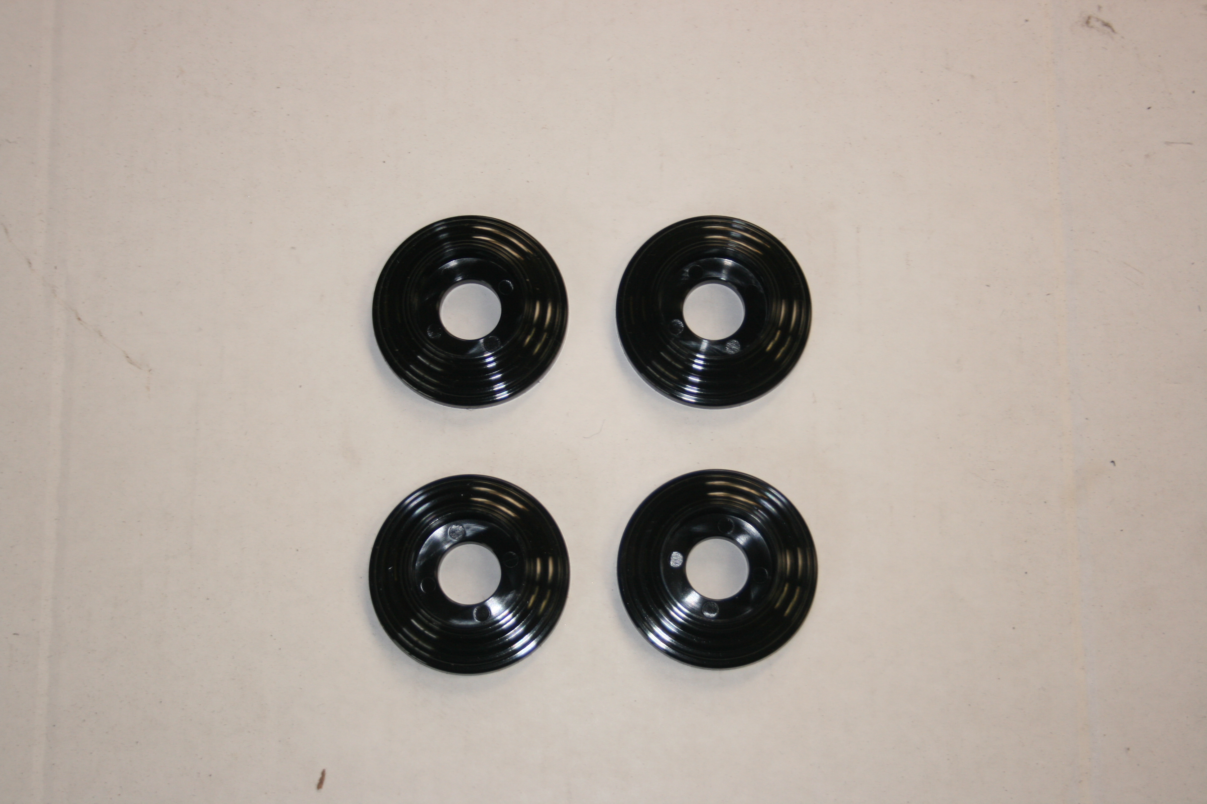 Black Plastic Handle Escutcheons (Se